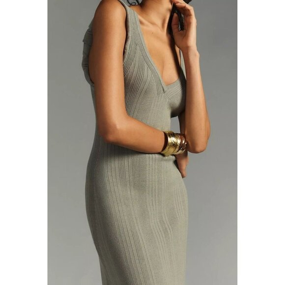 NWT Daily Practice x Anthropologie Ribbed Sweater Midi Dress XL - Picture 5 of 16